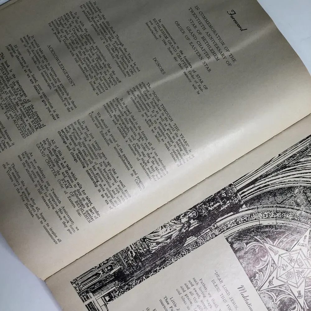 1944 1964 Book Of Years Eastern Star Of Bethlehem New York Yearbook Masonic